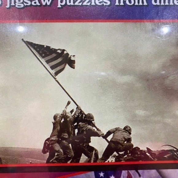 NEW Before & After 2 in 1 Box 9/11 Fire & Iwo Jima Soldier Flag Puzzle History - Picture 3 of 7